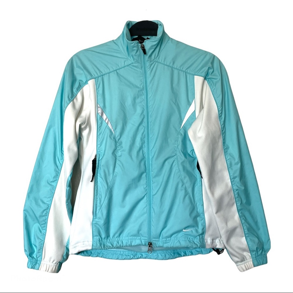 Nike Reflective Windbreaker Teal/Silver Size Small